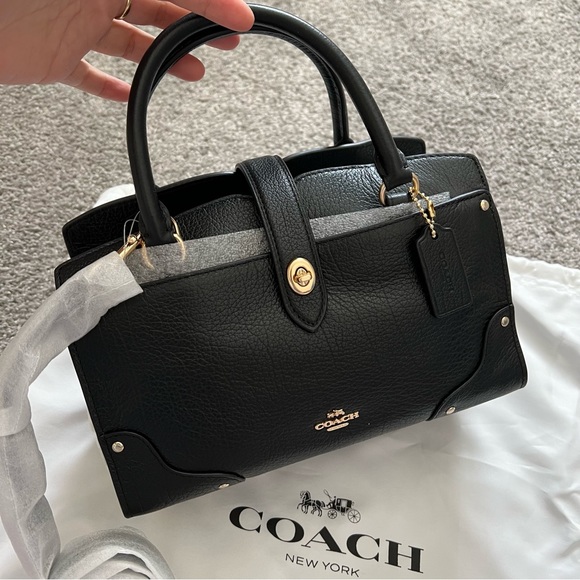 Coach small satchel bag mercer 24 black NWT - Picture 1 of 7